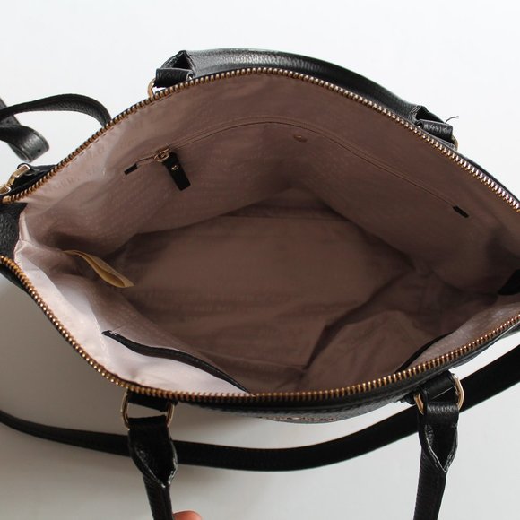 Kate Spade Jackson Street Fabric Small Dixon Crossbody Bag Black White - Picture 9 of 11